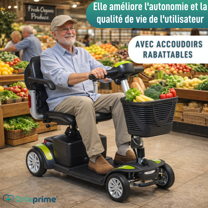 Scooter Électrique Compact avec Sac Arrière