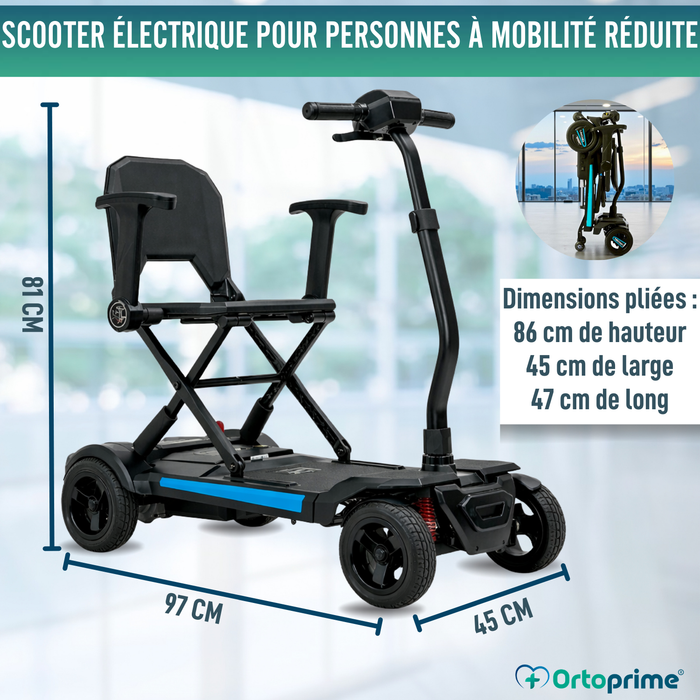 Scooter Électrique Compacte Transportable | Pliage Électrique
