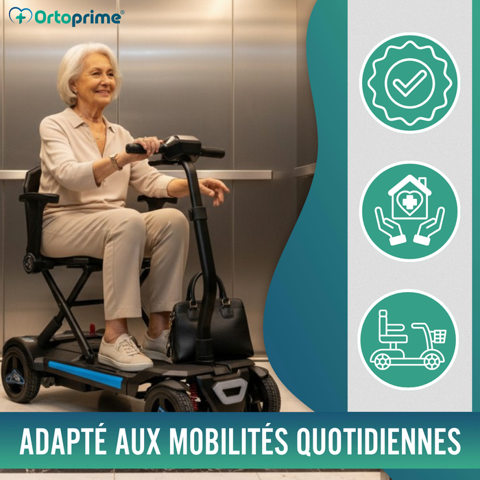 Scooter Électrique Compacte Transportable | Pliage Électrique
