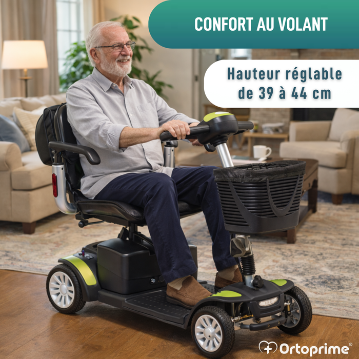Scooter Électrique Compact avec Sac Arrière