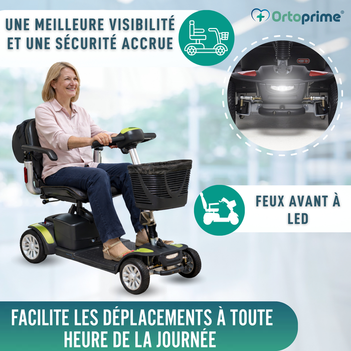 Scooter Électrique Compact avec Sac Arrière