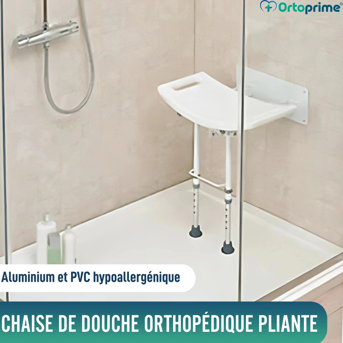 Tabouret Mural Pliable pour Douches | 2 options de modèle