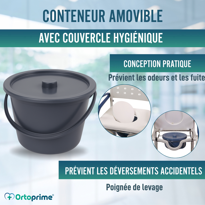 Chaise Douche WC Adultes Bras et Pieds Pliants | WC Portable