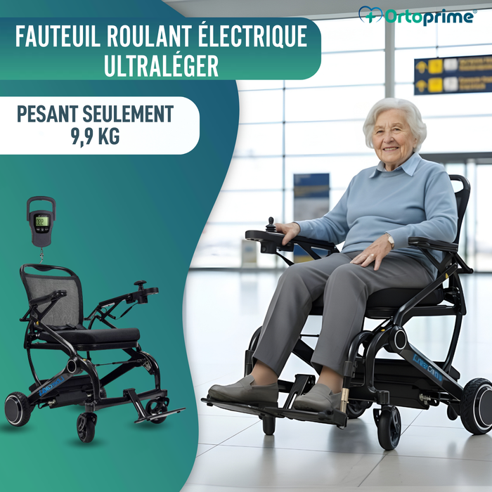 Fauteuil Roulant Électrique Ultra-Compact | Fibre Carbone