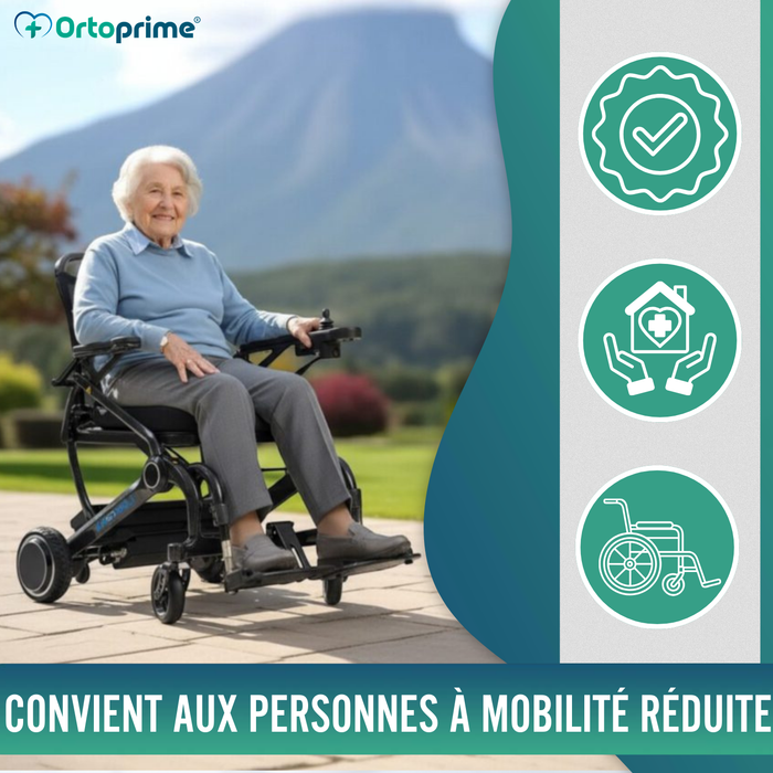 Fauteuil Roulant Électrique Ultra-Compact | Fibre Carbone