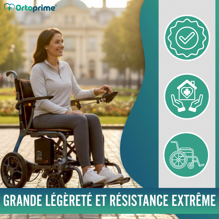 Fauteuil Roulant Électrique Ultra-léger avec Moteurs Brushless