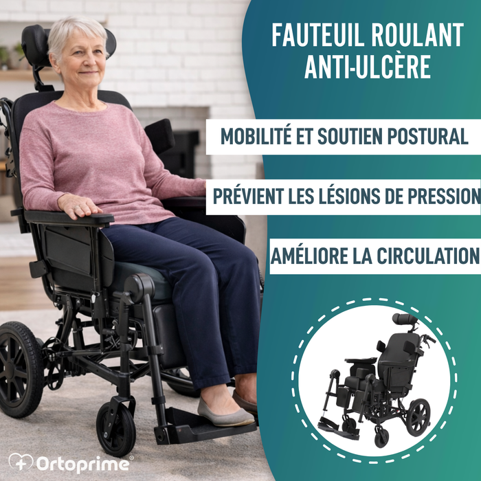 Fauteuil Roulant Basculant de Positionnement | Anti Escarres