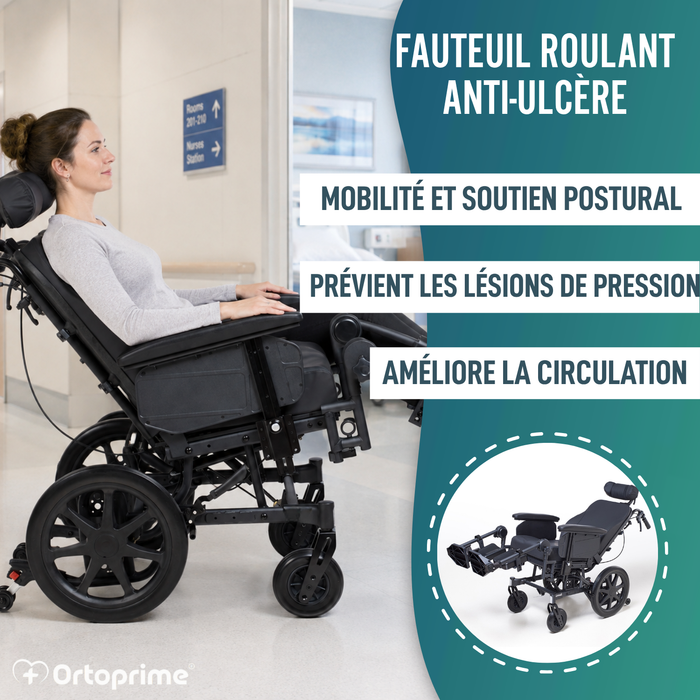 Fauteuil Roulant Basculant de Positionnement | Anti Escarres