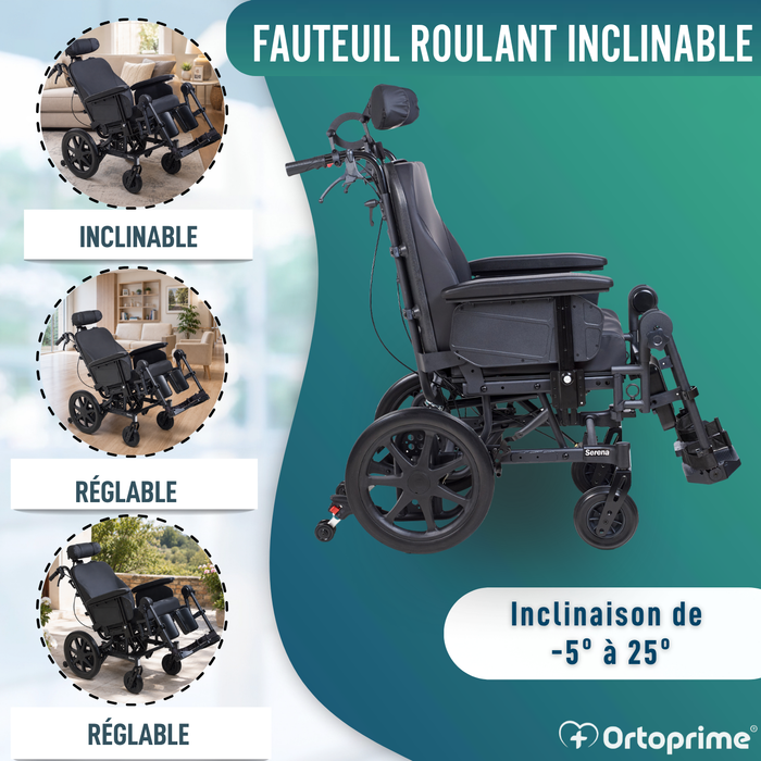 Fauteuil Roulant Basculant de Positionnement | Anti Escarres
