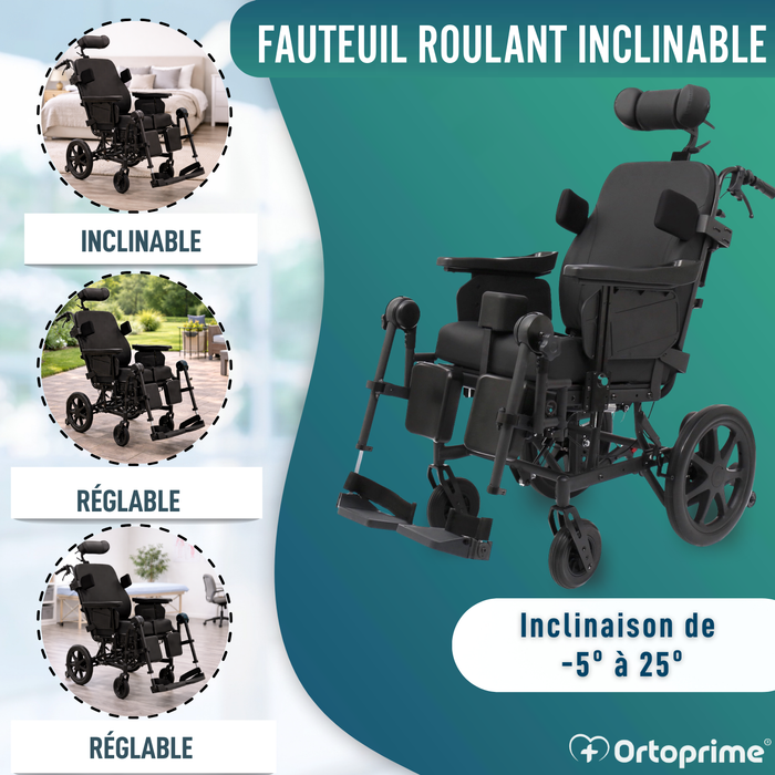 Fauteuil Roulant Basculant de Positionnement | Anti Escarres