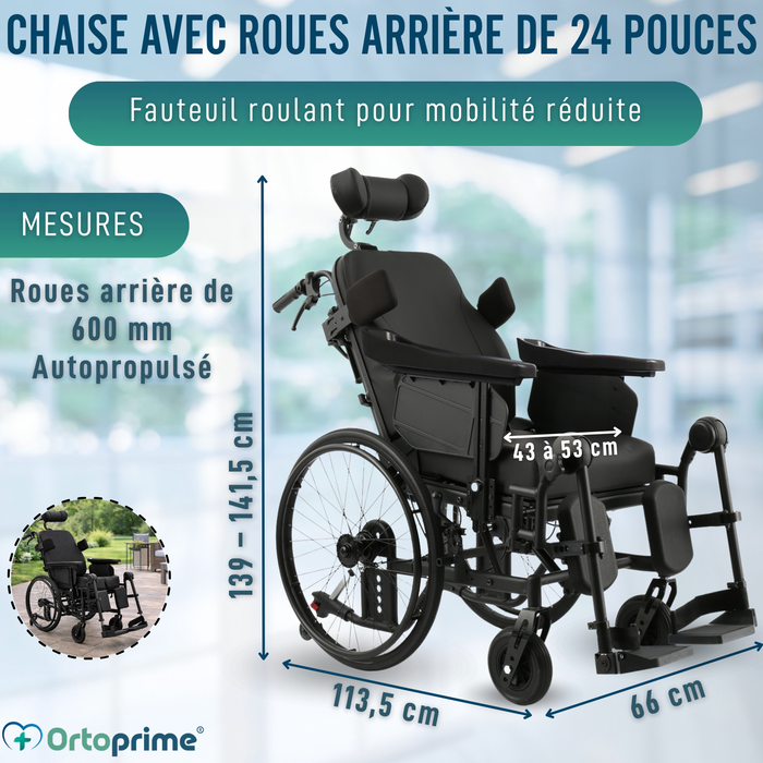 Fauteuil Roulant Basculant de Positionnement | Anti Escarres