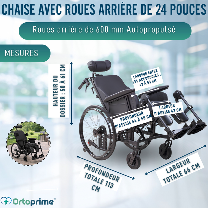 Fauteuil Roulant Basculant de Positionnement | Anti Escarres