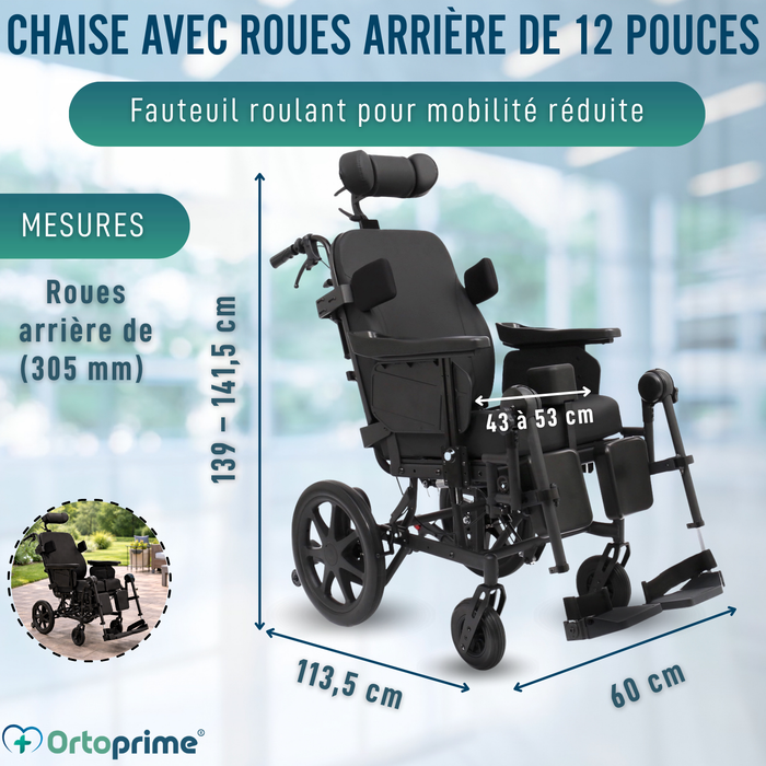 Fauteuil Roulant Basculant de Positionnement | Anti Escarres