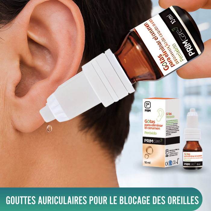 Gouttes pour éliminer le cérumen des oreilles | Peroxyde 10ml