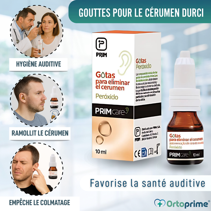 Gouttes pour éliminer le cérumen des oreilles | Peroxyde 10ml
