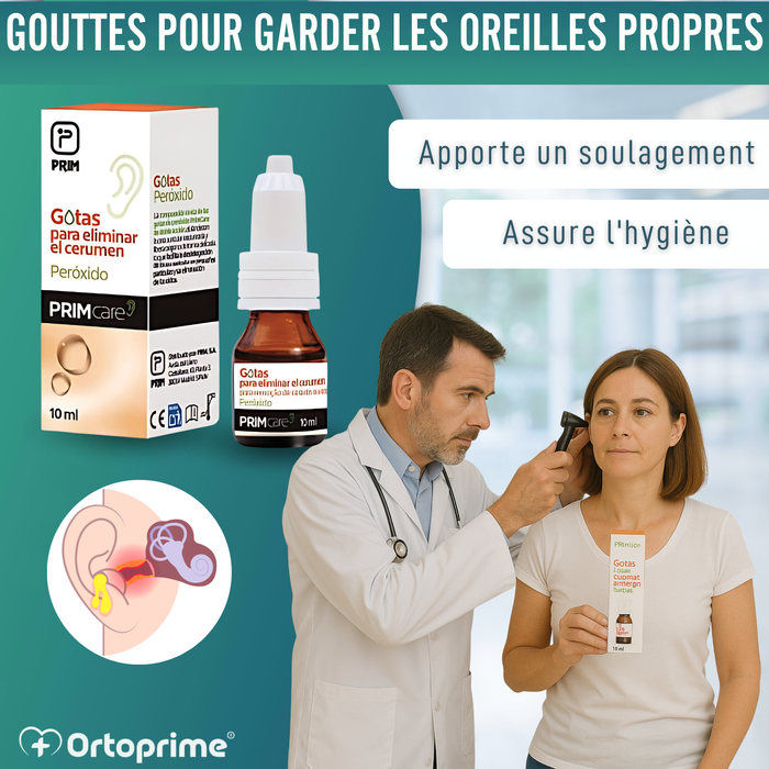 Gouttes pour éliminer le cérumen des oreilles | Peroxyde 10ml