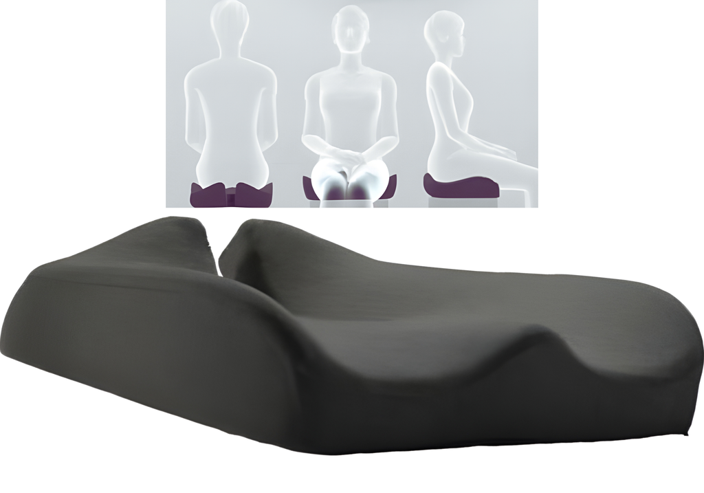 Coussin viscoélastique 6lbs et ouverture au coccyx housse noire Coussin viscoélastique 6lbs et ouverture au coccyx housse noire