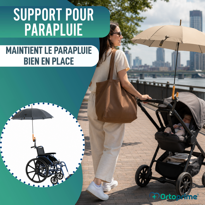 Porte-Parapluie Universel pour Fauteuils et Déambulateurs