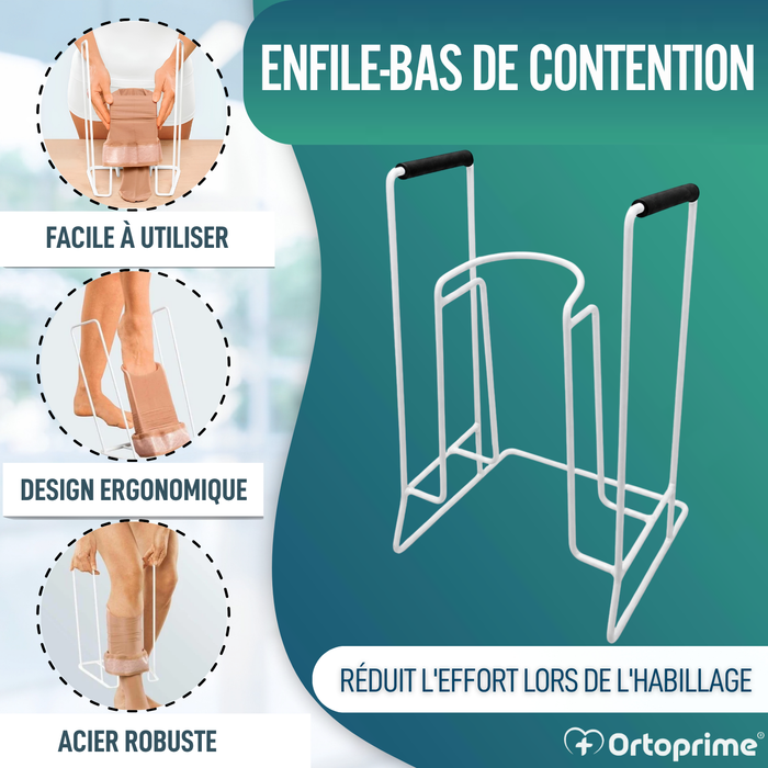 Chausse-pied pour bas et Chaussettes de Compression | Avec Socle