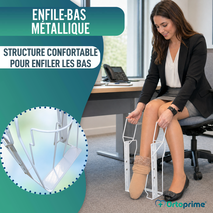 Enfile-bas de Compression | Aide Pliable