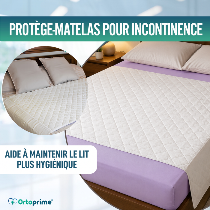 PACK 2 Protège-lits Absorbants Écologiques Lavables pour Lit 135cm 3,15 Litres/m2