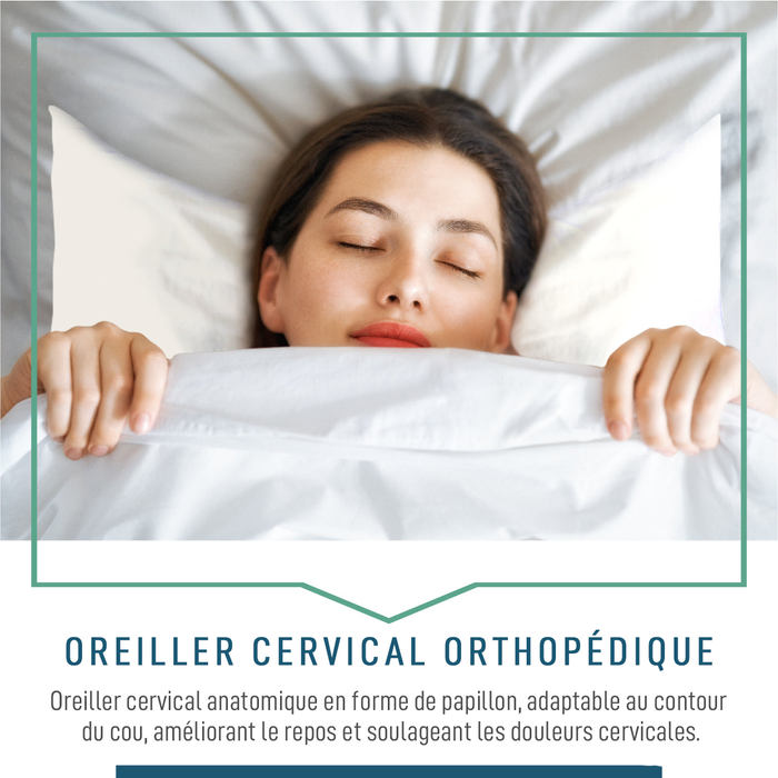 Oreiller Cervical Orthopédique Papillon