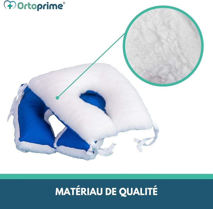 Coussin Antiescarres en Forme de Fer à Cheval en Coton