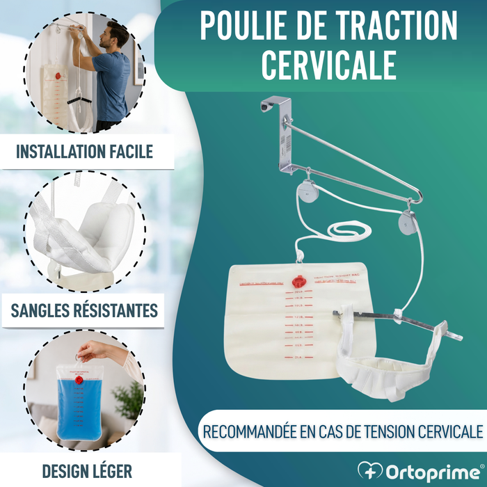 Poulie Portable pour Traction Cervicale