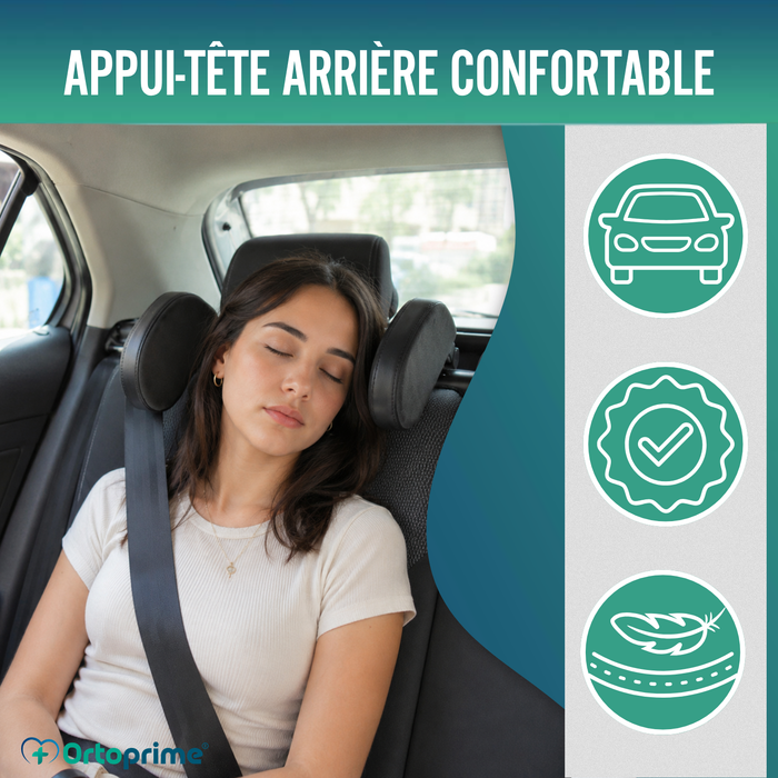 Appui-Tête Auto pour Siège Arrière | Rabattable