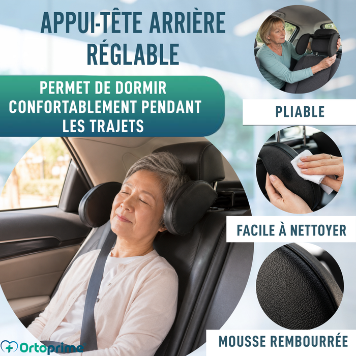 Appui-Tête Auto pour Siège Arrière | Rabattable
