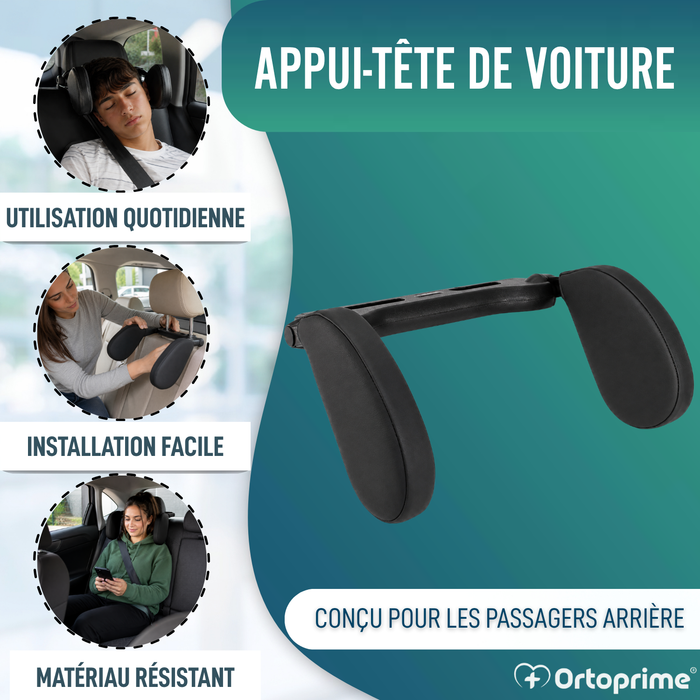 Appui-Tête Auto pour Siège Arrière | Rabattable
