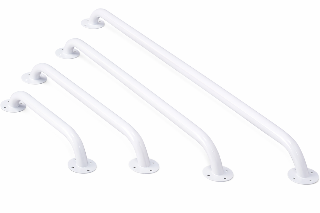 Poignées Blanches en Acier pour Mur | Quatre Tailles