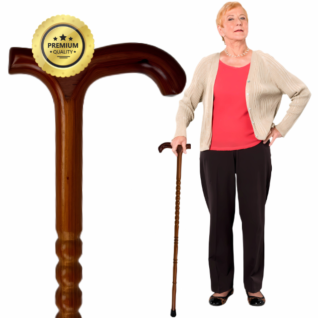 Sauteuse beige en acier inoxydable et céramique avec poignée en bois Sauteuse beige en acier inoxydable et céramique avec poignée en bois