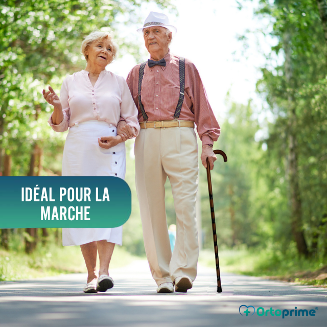 Bâton Ortopédique en Bois Sculpté pour Seniors Poignée Courbe