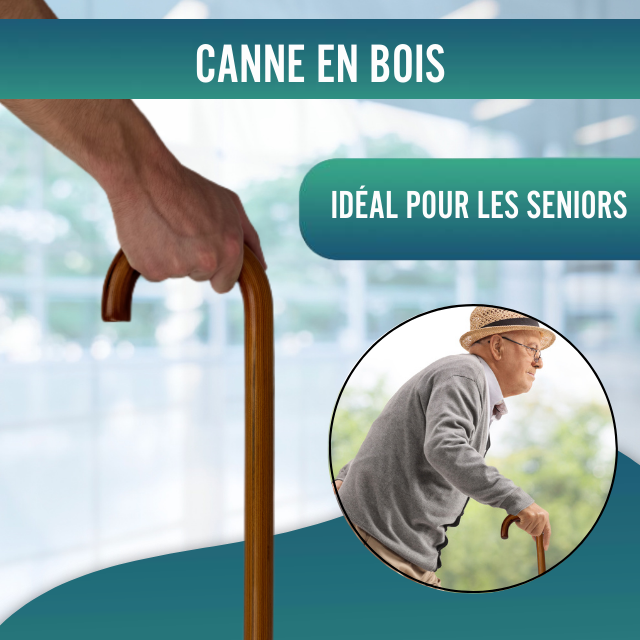 Bâtons Ortopédiques pour Adultes avec Poignées Courbes | 2 Designs