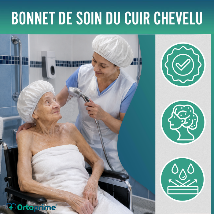Bonnet de Douche Réutilisable Lavable et Respirant | Taille Unique