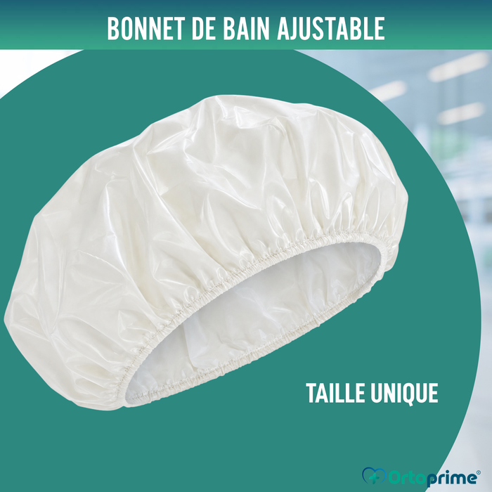 Bonnet de Douche Réutilisable Lavable et Respirant | Taille Unique
