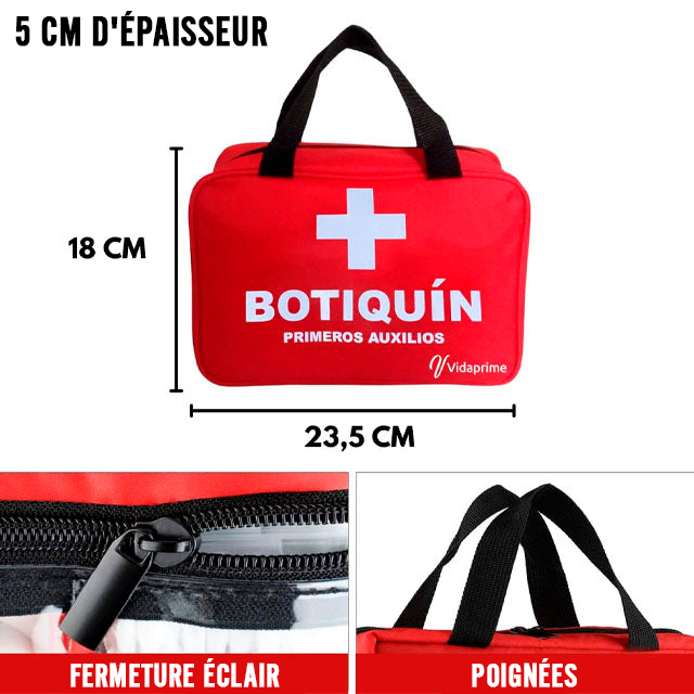 Trousse de Premiers soins Complète Professionnelle | 180 pièces