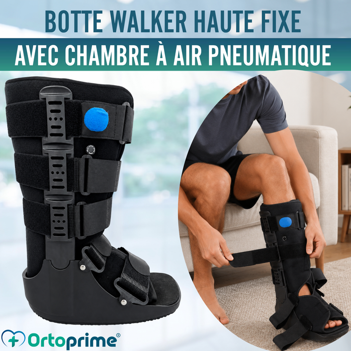 Botte Walker Longue Fixe avec Chambre à Air | Orthopédique