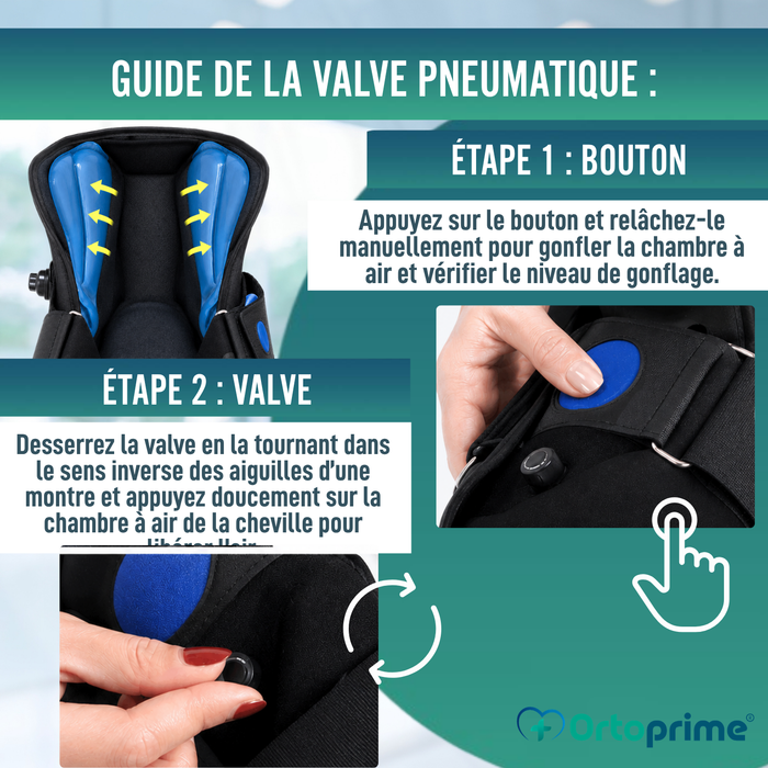 Botte Walker Longue Fixe avec Chambre à Air | Orthopédique