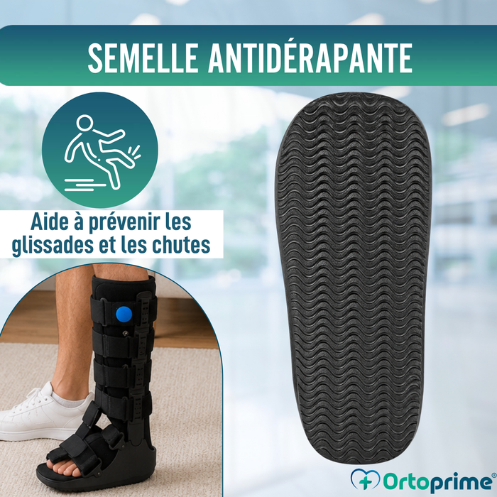 Botte Walker Longue Fixe avec Chambre à Air | Orthopédique