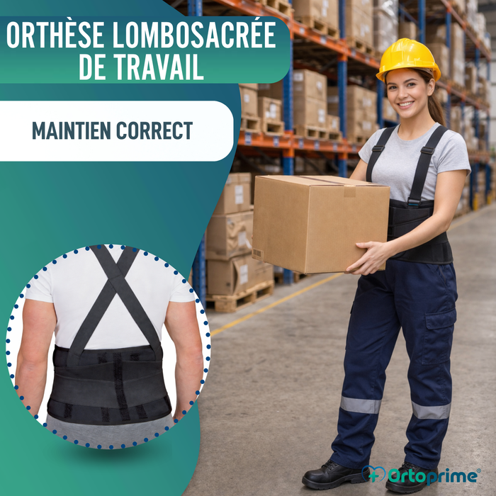 Ceinture Lombo-Sacrée de Travail | Orthèse Réglable