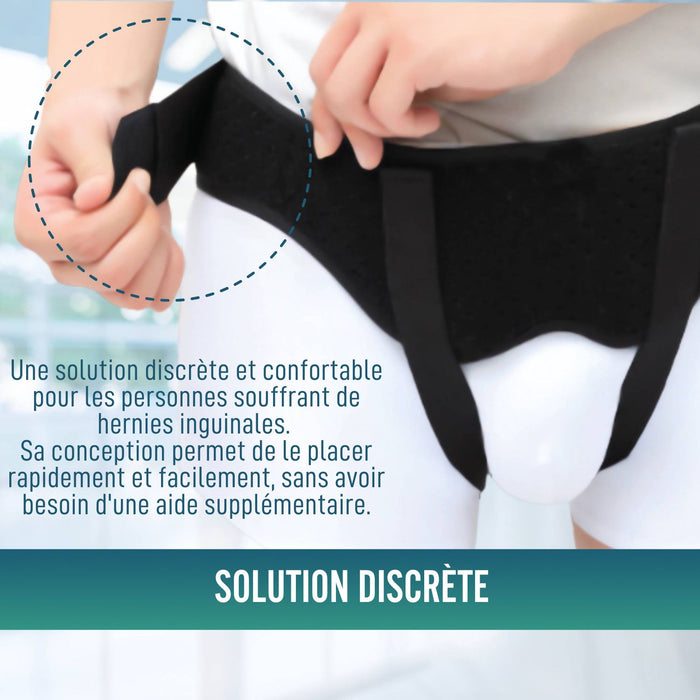 Ceinture pour Hernie Inguinale avec Coussinets  | Unisexe