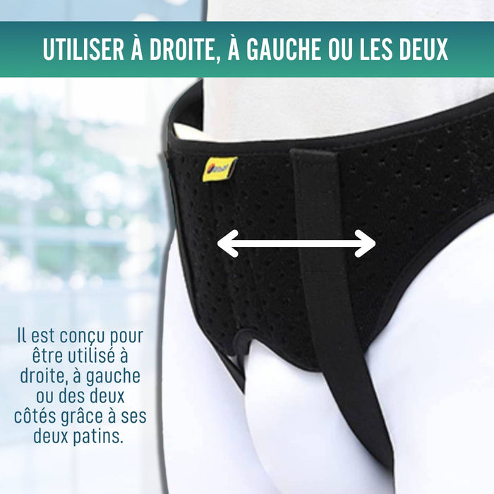 Ceinture pour Hernie Inguinale avec Coussinets  | Unisexe