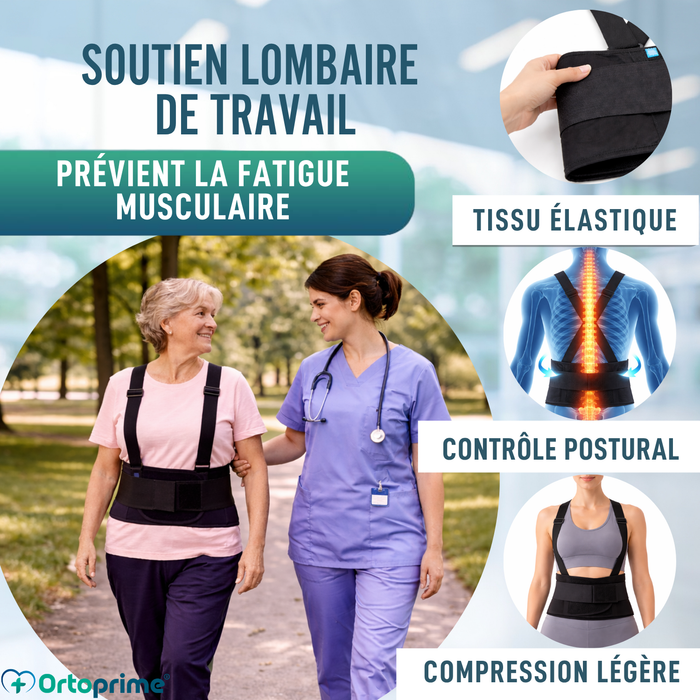 Ceinture Lombo-Sacrée de Travail | Orthèse Réglable