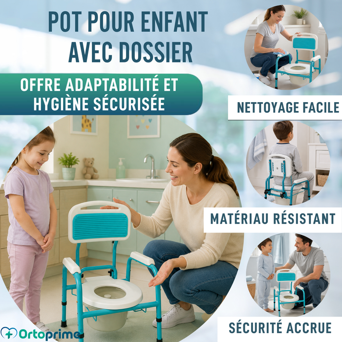 Chaise WC Enfant avec Réducteur | Hauteur Réglable