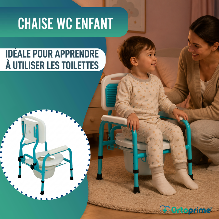 Chaise WC Enfant avec Réducteur | Hauteur Réglable