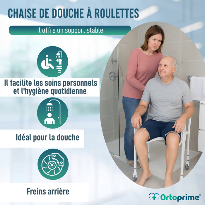 Chaise de Douche en U | Siège de Bain Pliable