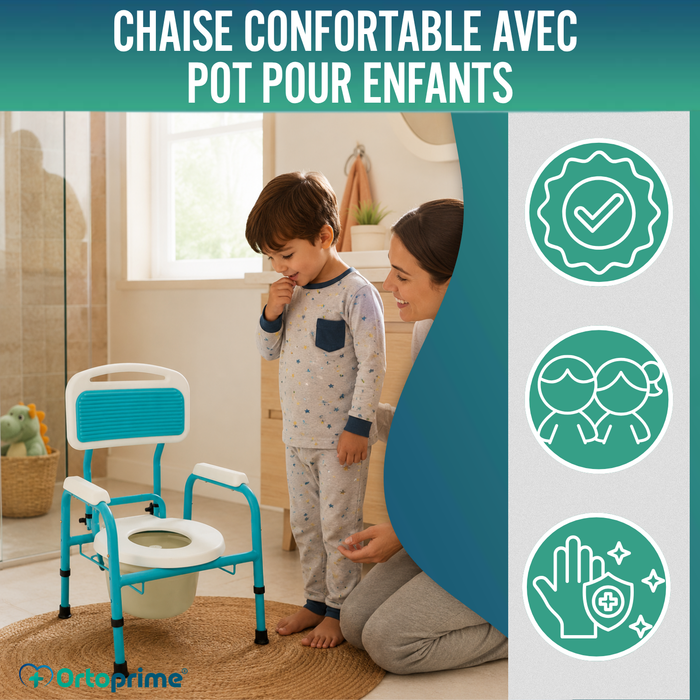 Chaise WC Enfant avec Réducteur | Hauteur Réglable