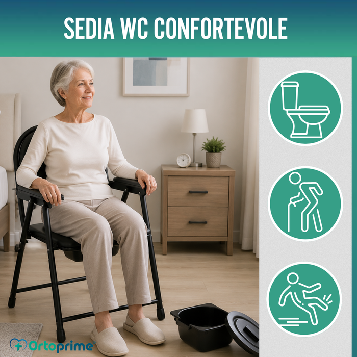 Chaise WC Personnes Âgées Pliable | Chaise Toilette Portable